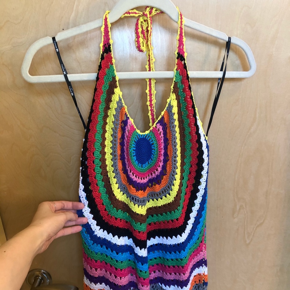 Knit halter top